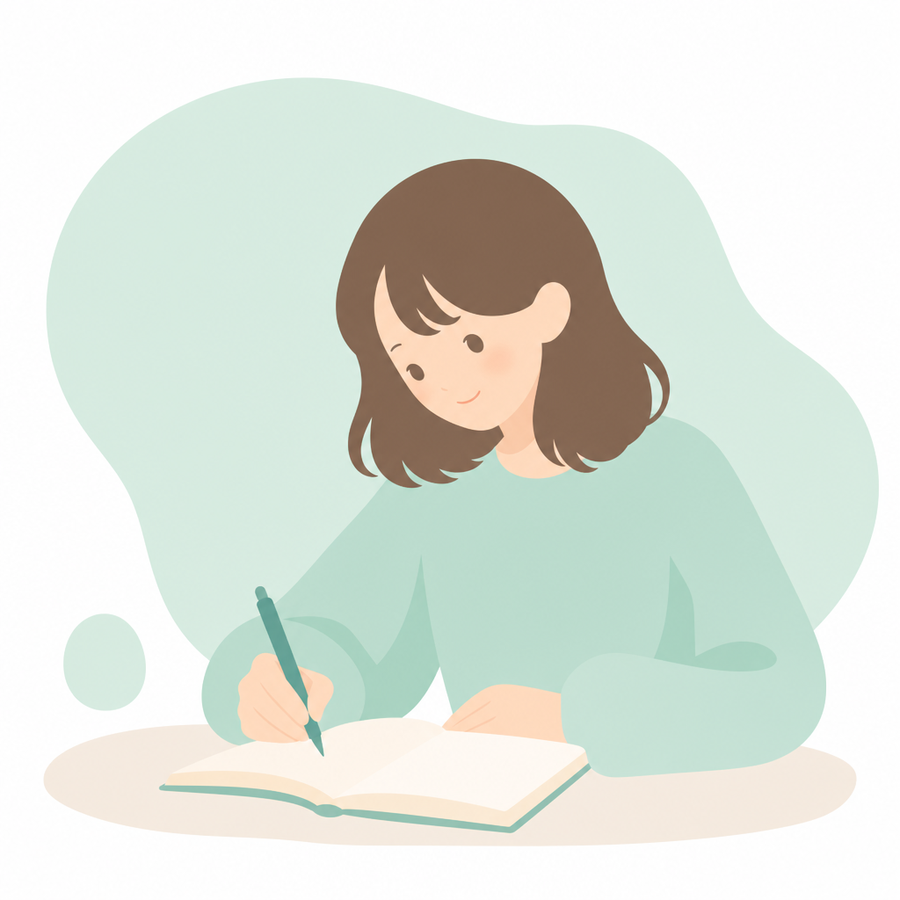 40代から婚活を始めようとしている女性のイラスト